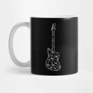 Geometric Line Electric Guitar Mug